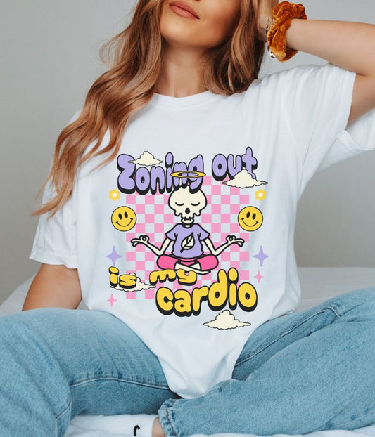 Zoning Out Is My Cardio Retro T-shirt