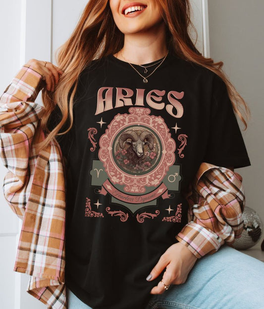 Aries Vintage Style T-shirt