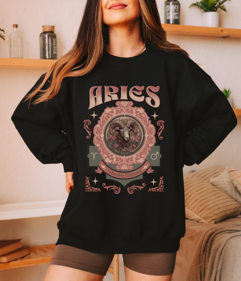 Aries Vintage Style Sweatshirt