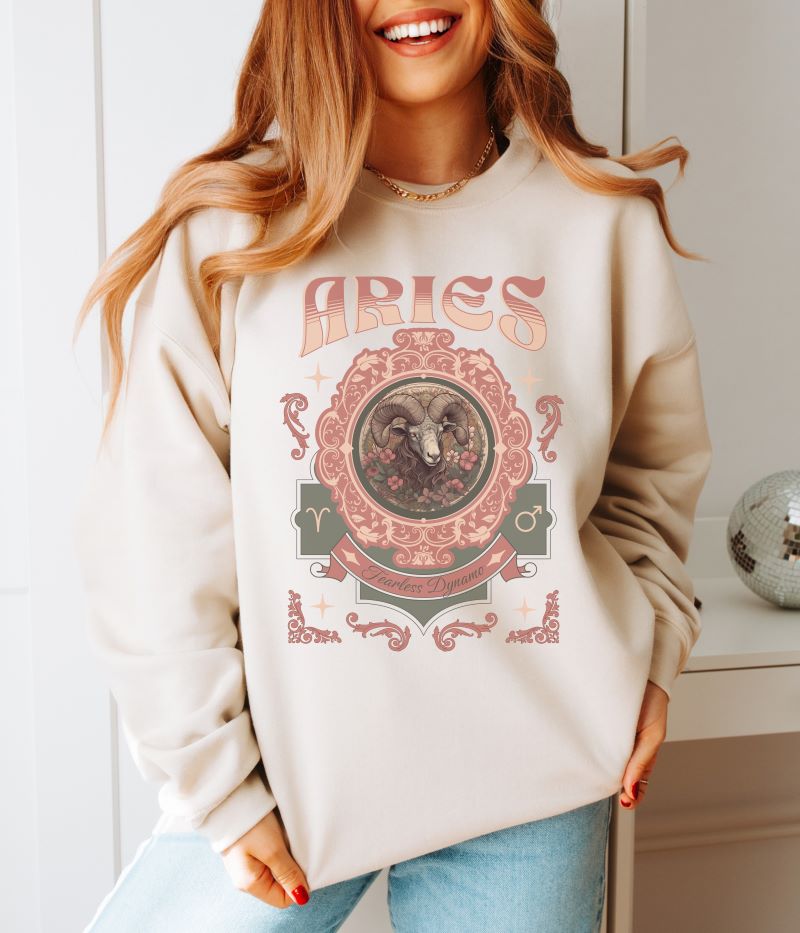 Aries Vintage Style Sweatshirt