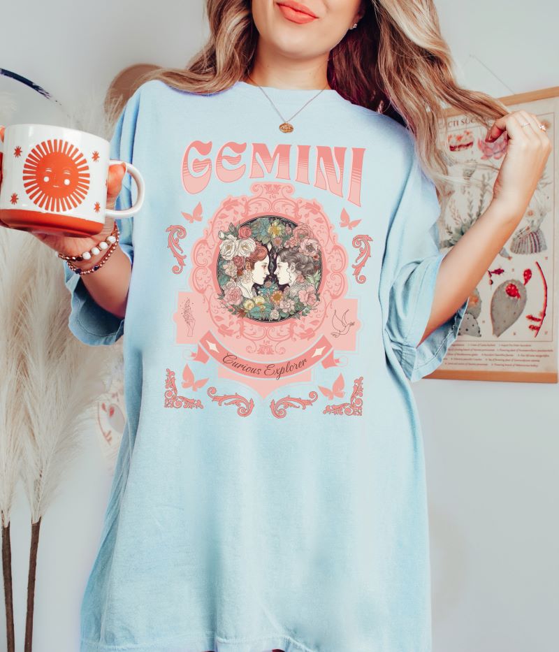 Gemini Vintage Style T-shirt