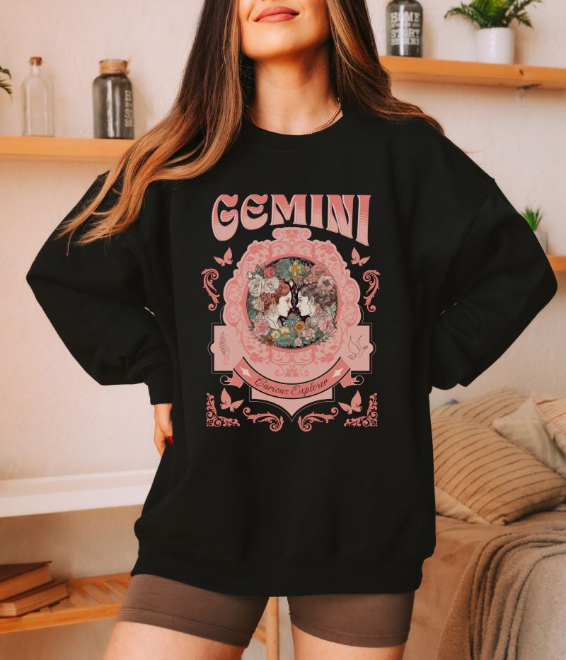 Gemini Vintage Style Sweatshirt