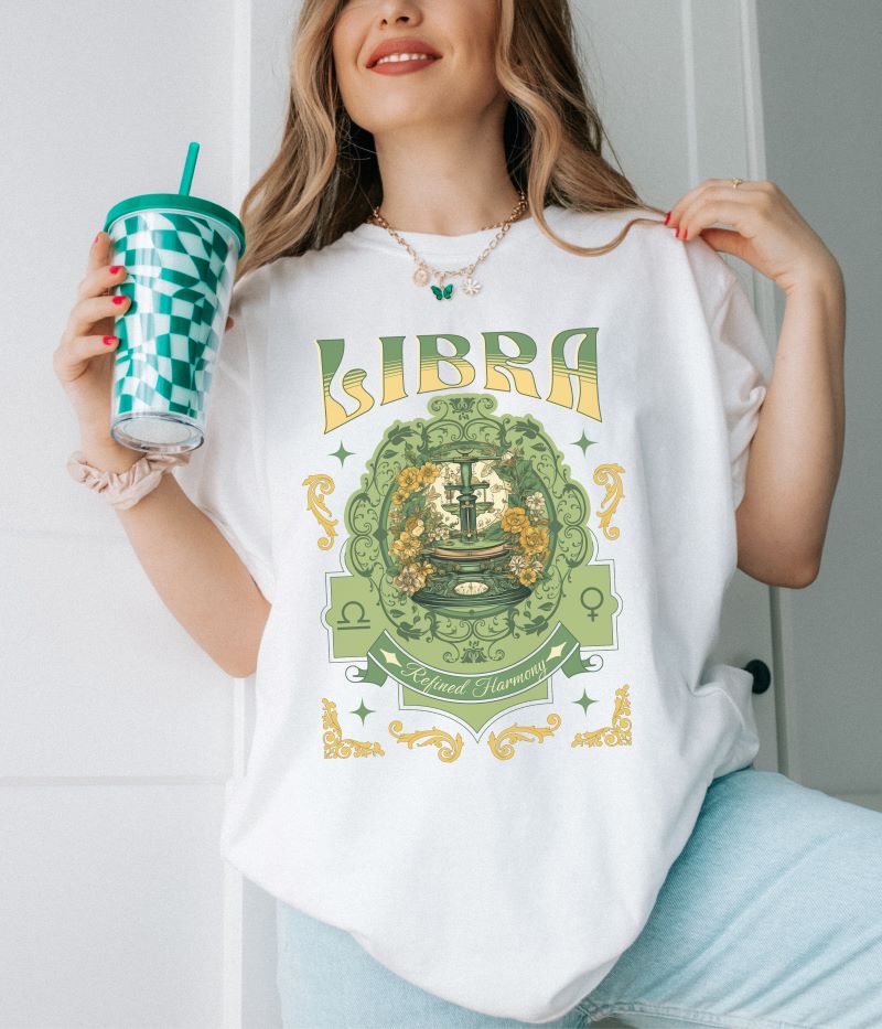 Libra Vintage Style T-shirt