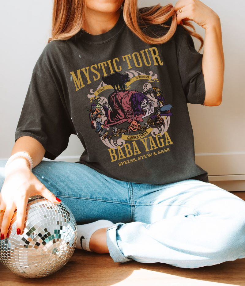 Mystic Tour Baba Yaga Witchy T-shirt