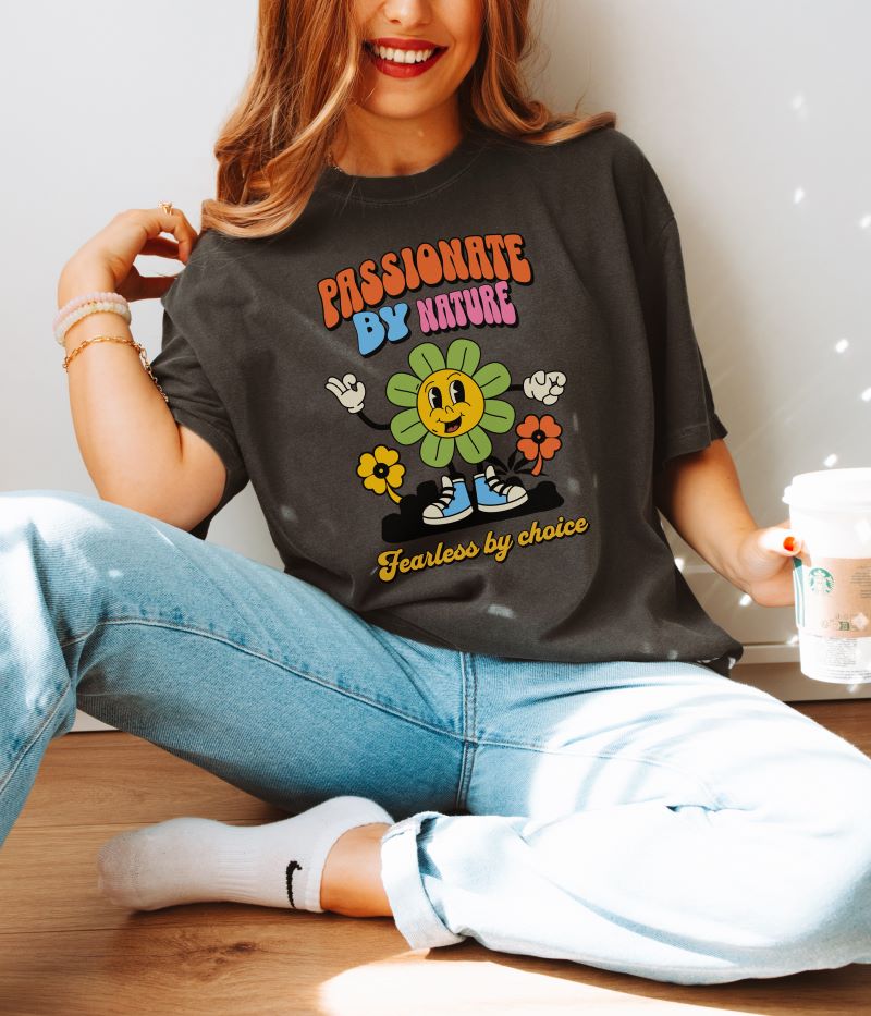 Retro Style Flower T-shirt