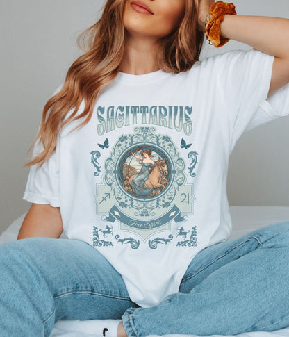 Sagittarius Vintage Style T-shirt
