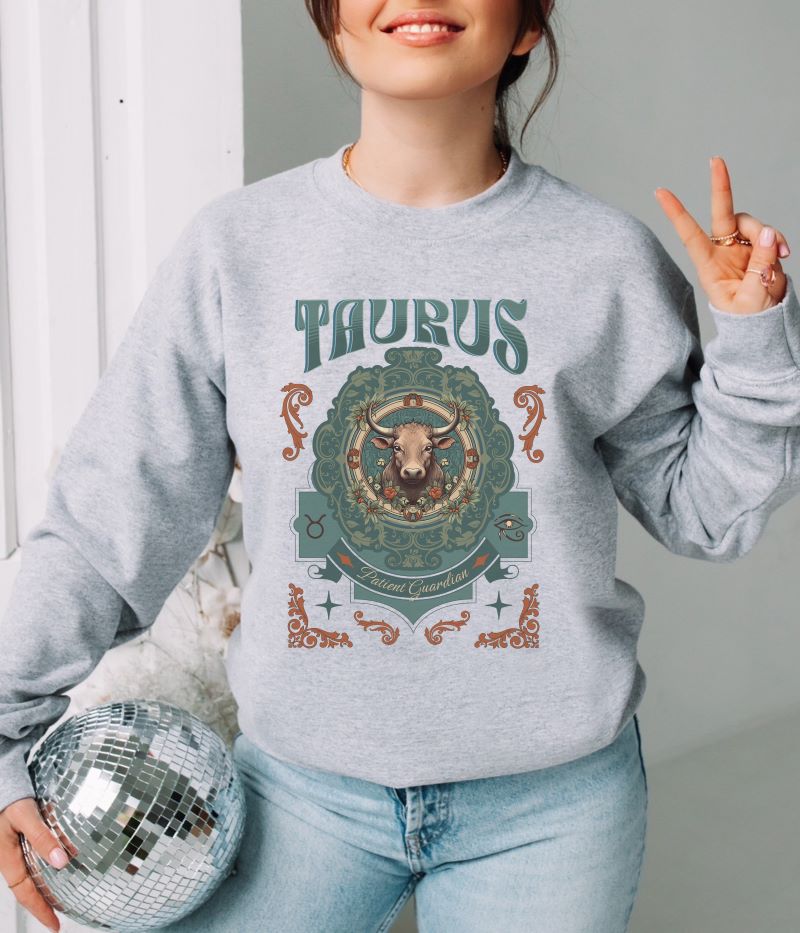 Taurus Vintage Style Sweatshirt