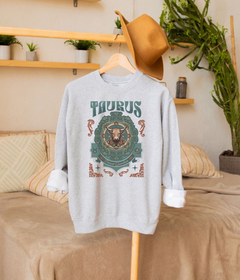 Taurus Vintage Style Sweatshirt