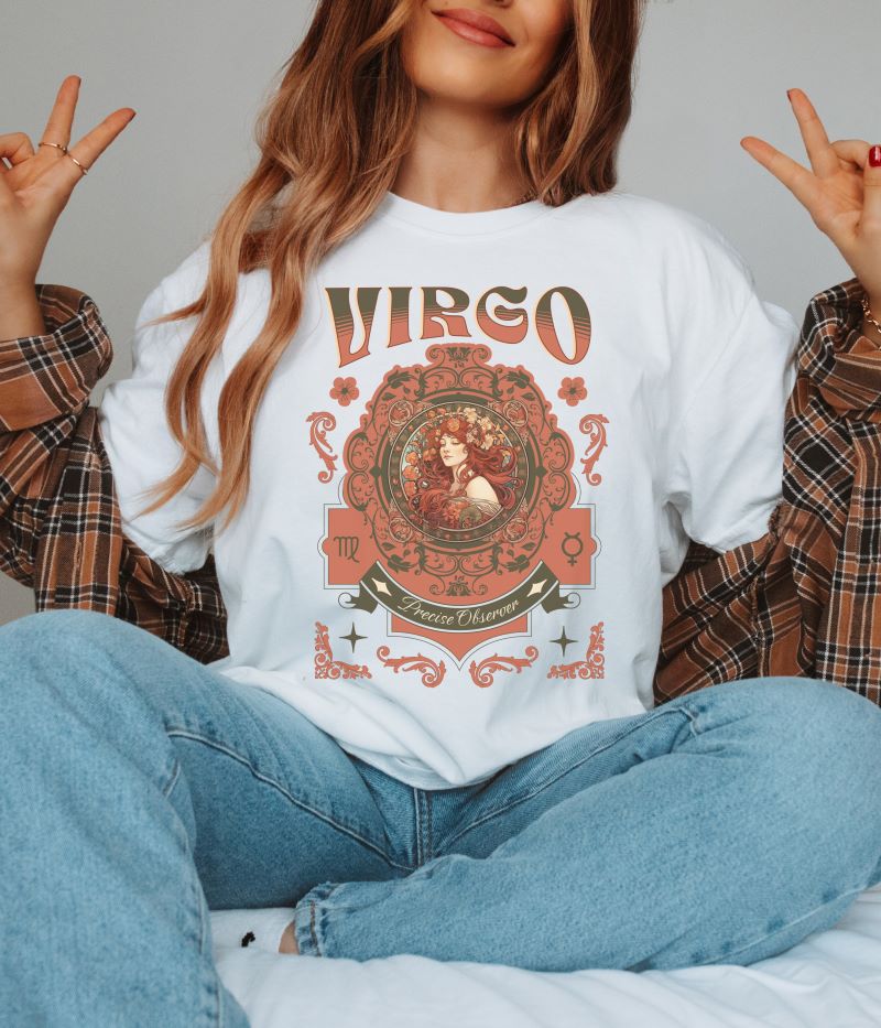 Virgo Vintage Style T-shirt
